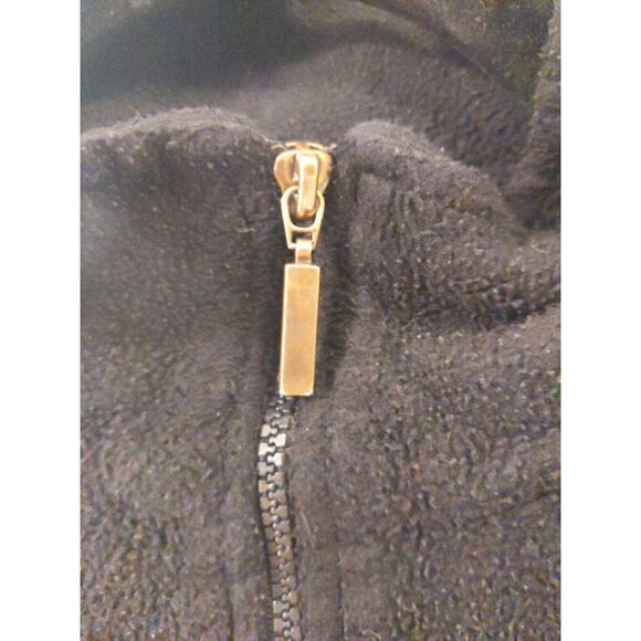 Vintage NEW ENGLAND PATRIOTS Black Fleece Pullover XL 1/4 Zip 90s NFL Retro - Picture 4 of 11